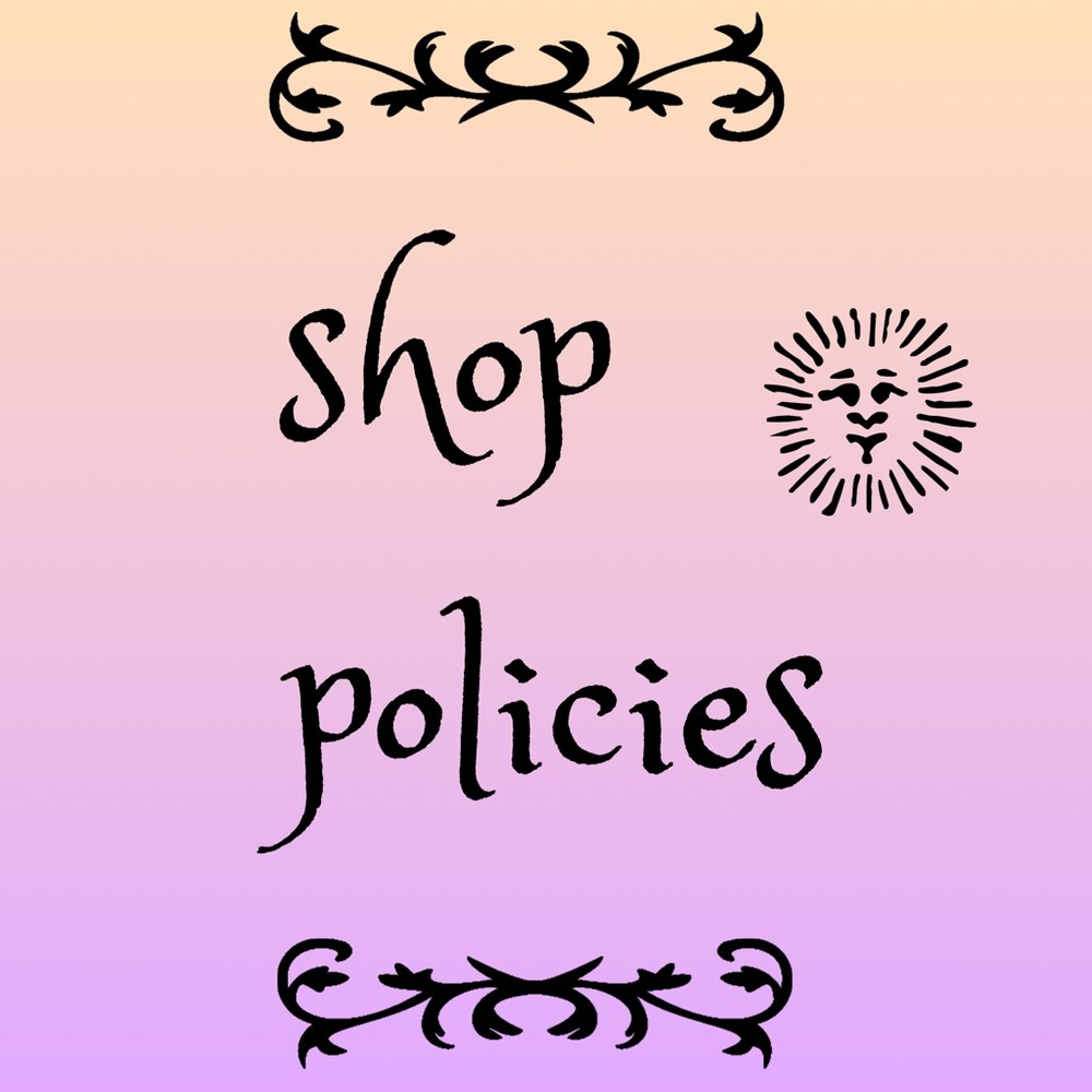 shop policies !
